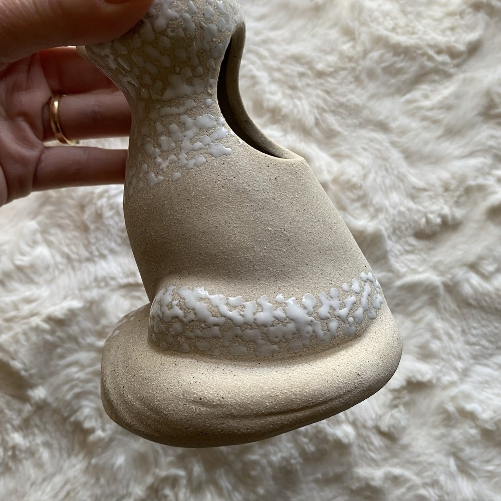 Anthropologie Woodland Bud Vase Fox Whimsical Stoneware 5.75x4 Inch New In Box - Picture 9 of 13